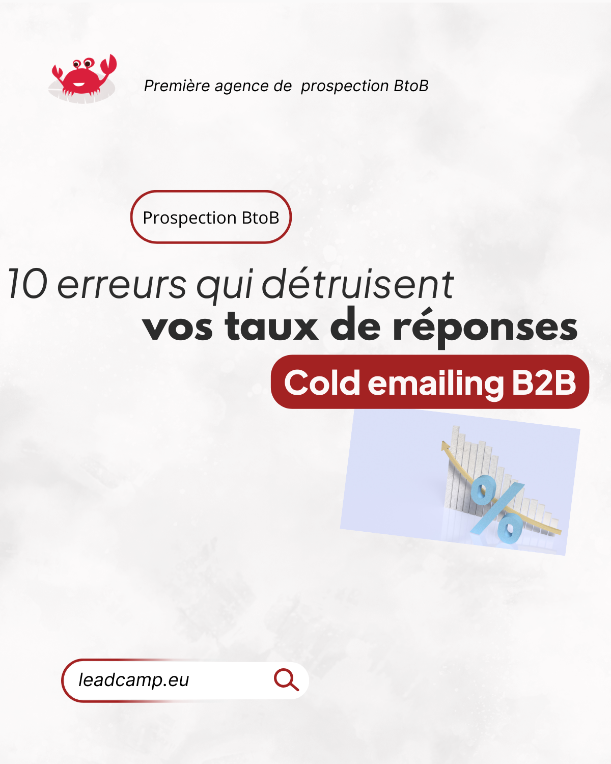 Taux de réponse email : 10 erreurs en cold emailing B2B
